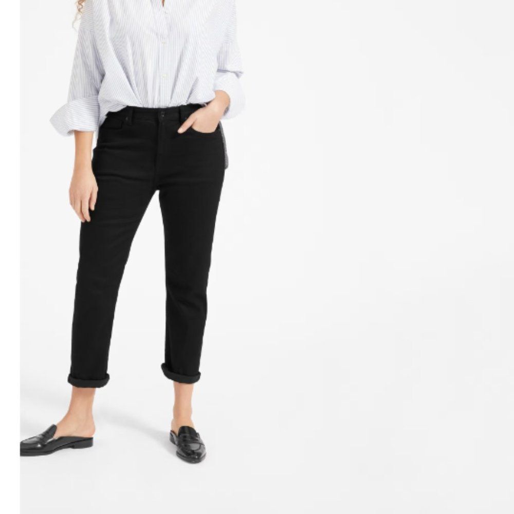 Everlane Modern Ankle Jeans Women’s Size 24 Black Straight Leg